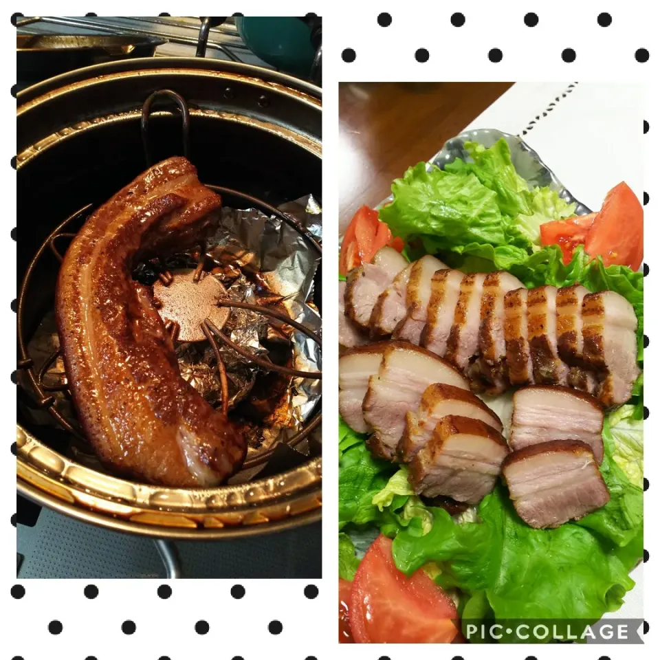 Snapdishの料理写真:自家製ベーコン🥓|Mihoさん