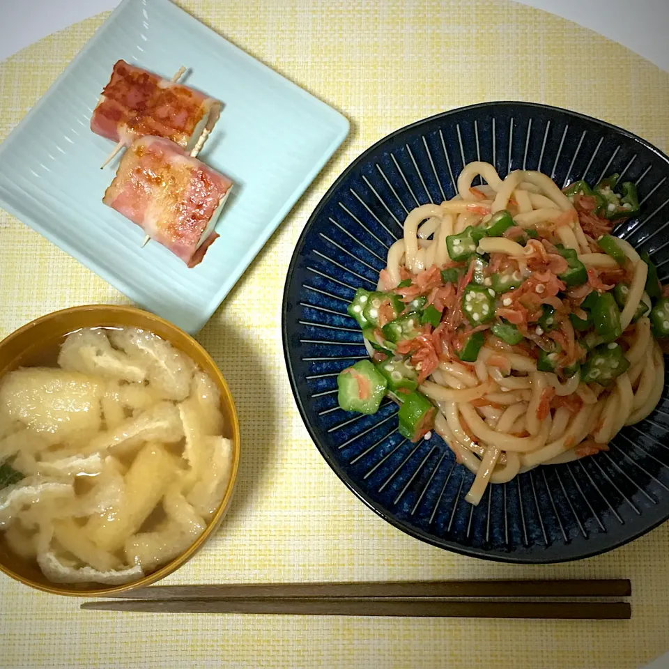 小エビとオクラの焼うどん|aiさん