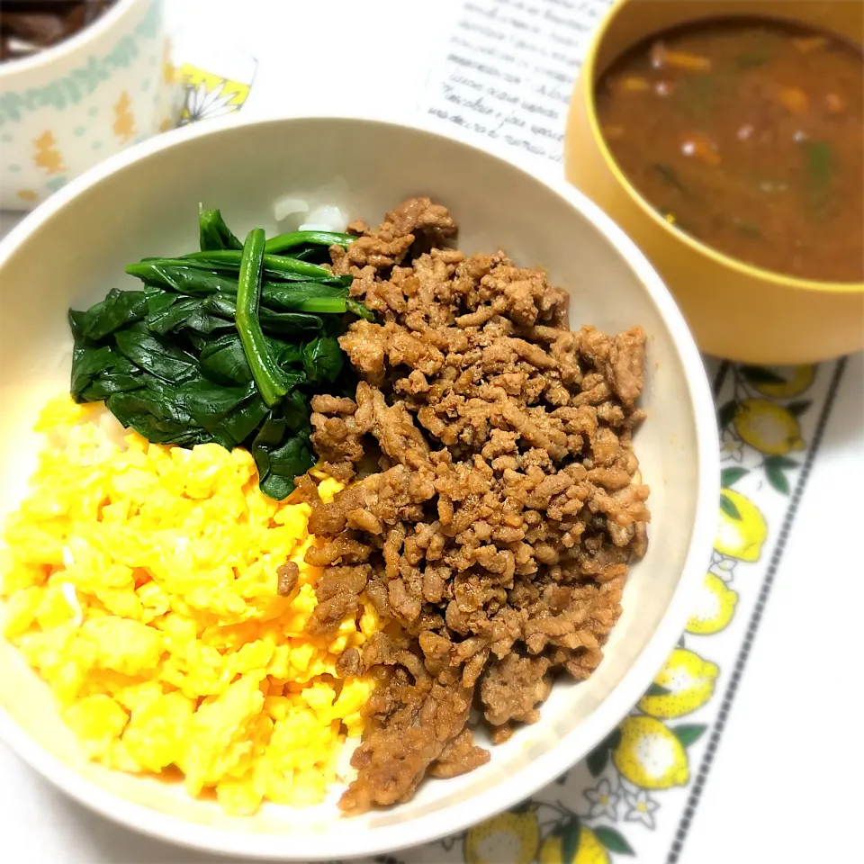 これ！うま！！つゆで三食丼|おまめさん