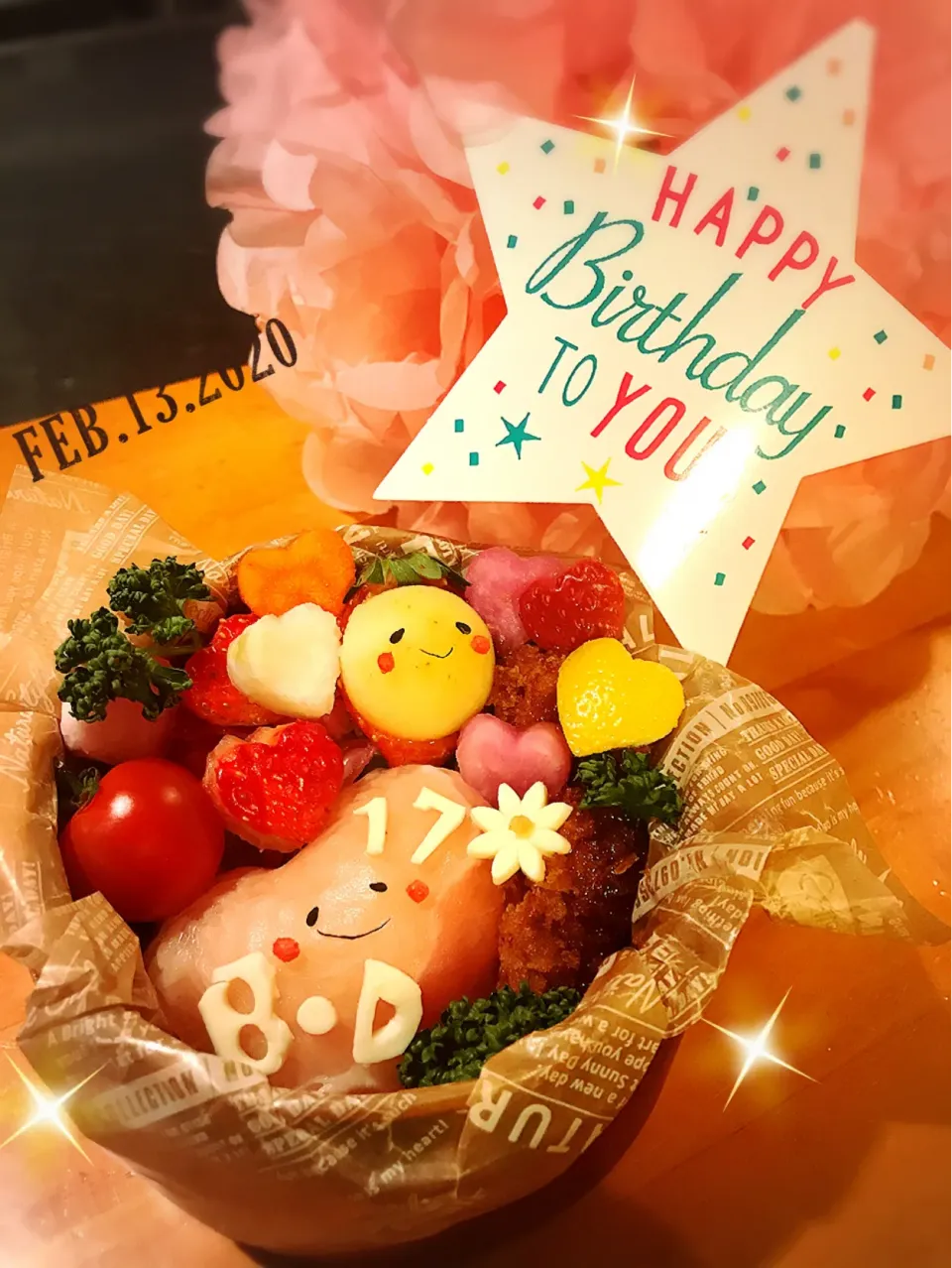 17歳 誕生日弁当 💕|_emi_48.0517さん