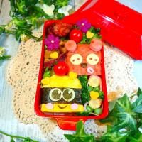 スパムおにぎりでバレンタイン弁当