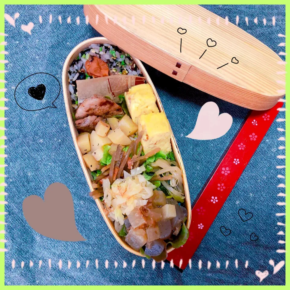 ２／１３ ｔｈｒ 豚ヒレ肉の柚子胡椒焼き弁当🍴|rinaronarさん