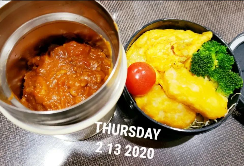 Snapdishの料理写真:キーマカレー弁当|うるめさん