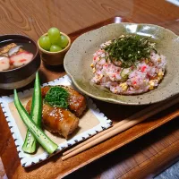 とろさば(干物)のちらし寿司定食|bumi-bunaさん