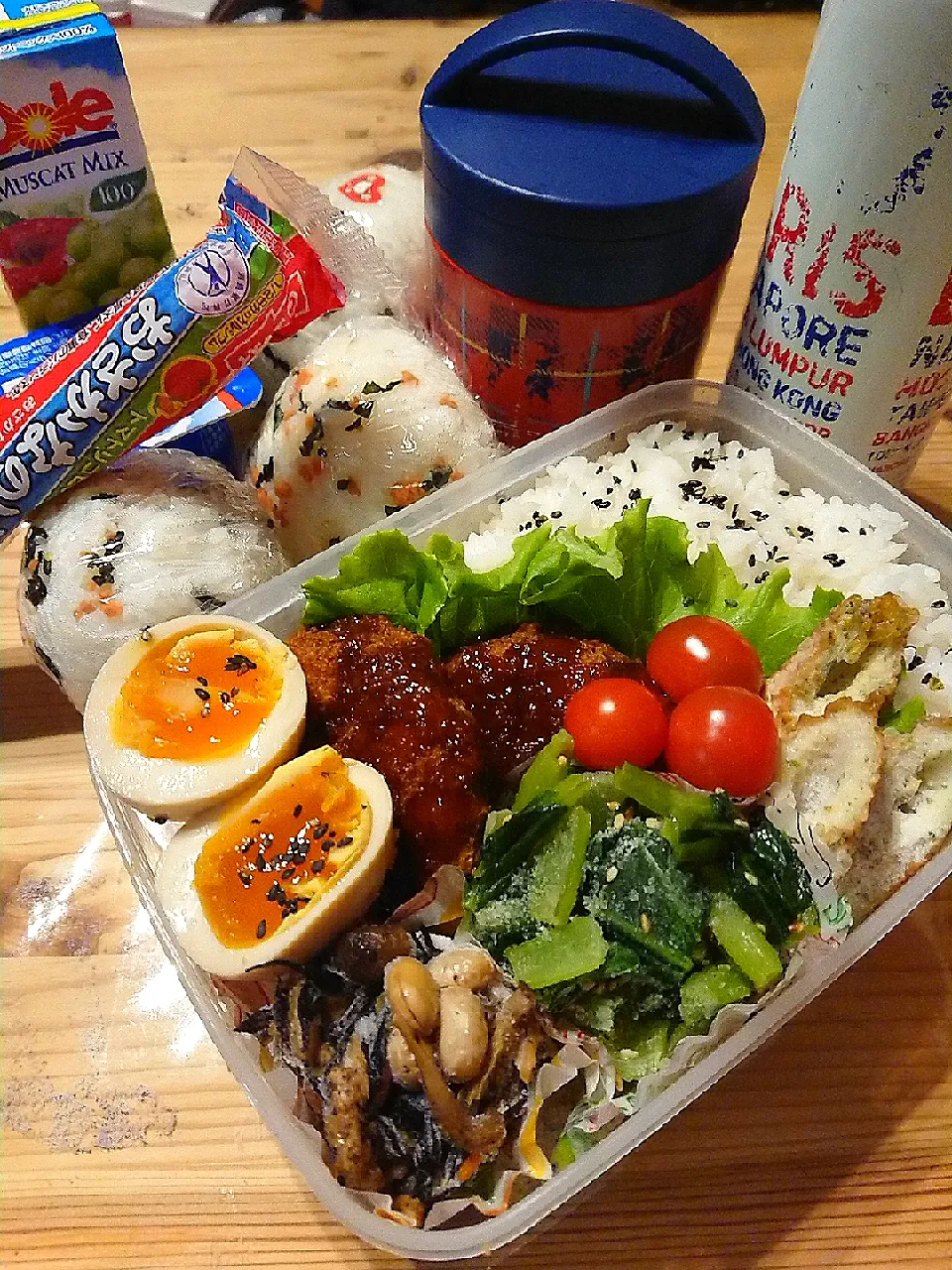 Snapdishの料理写真:2020.2.14 息子弁当🍱|あずきラテさん