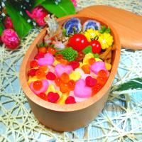 ちらし寿司でバレンタイン弁当