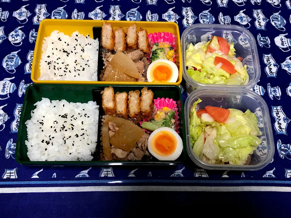 Snapdishの料理写真:豚バラと大根炒めのお弁当|mettiさん