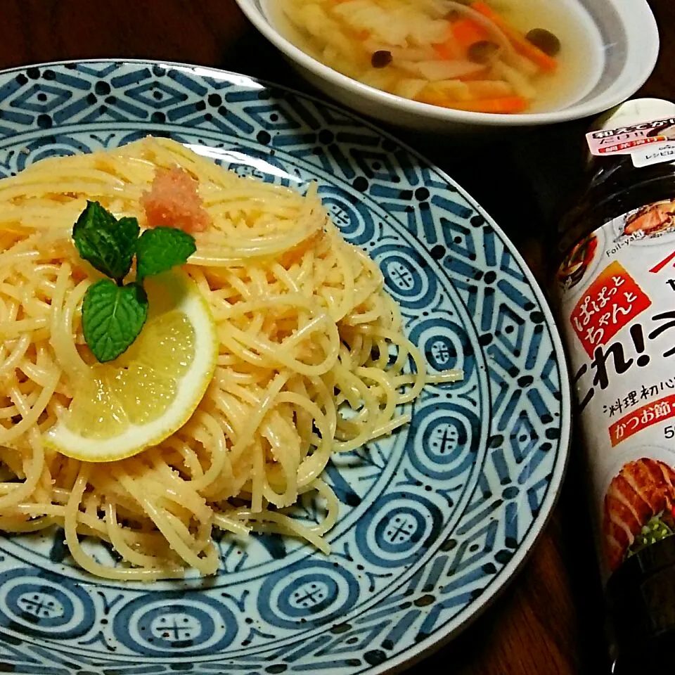 これ！うま！！つゆで🍝たらこスパ🍝#これうまつゆひろめ隊|ゆっこさん