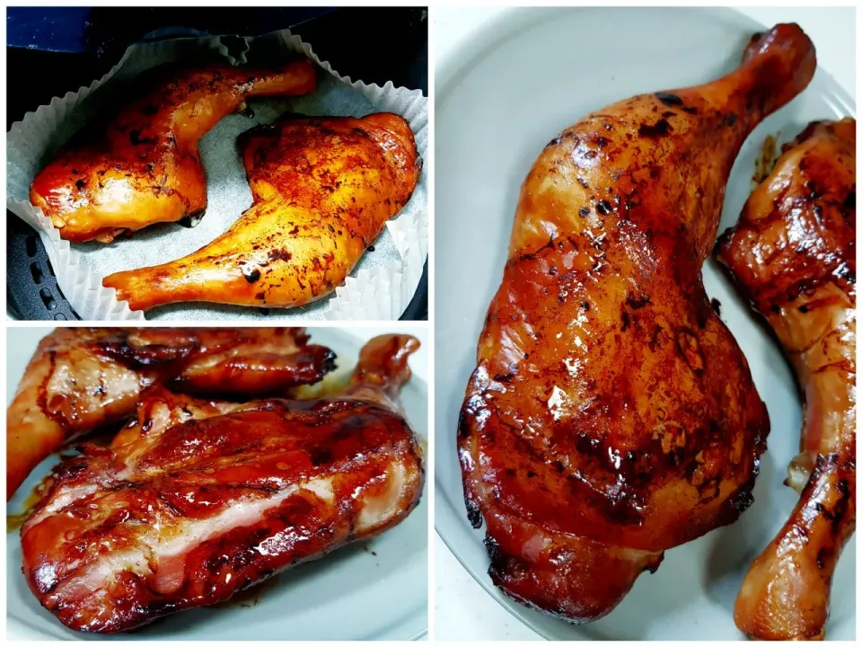 air fryer roast chicken in sweet soy sauce marinade|steven z.y.さん