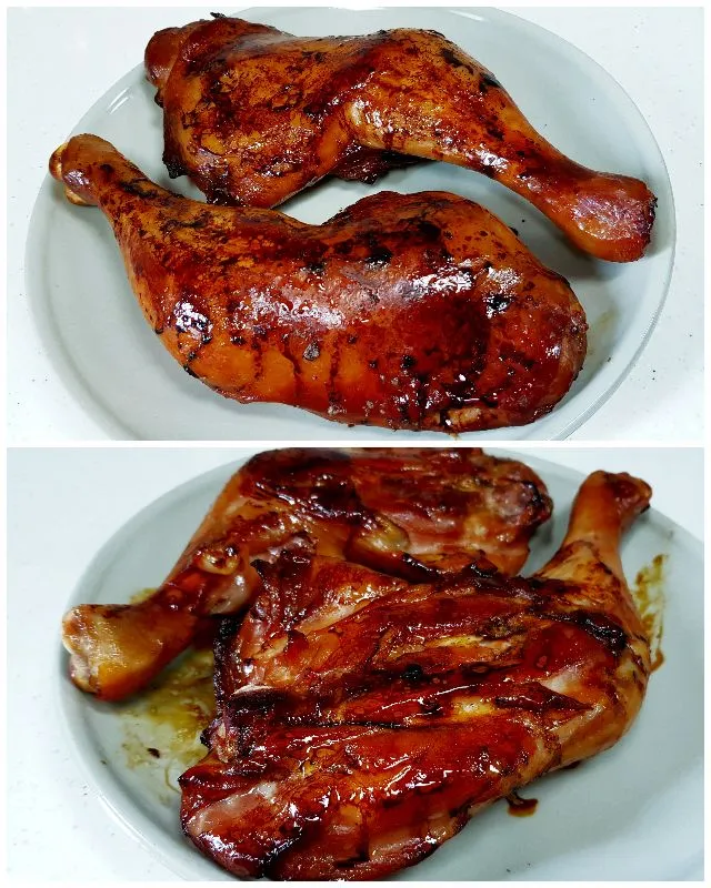 Snapdishの料理写真:air fryer roast chicken in sweet soy sauce marinade|steven z.y.さん