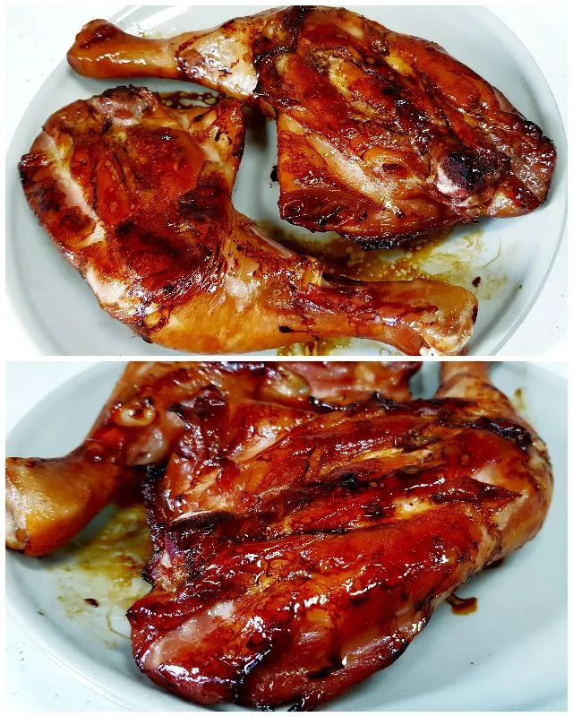 air fryer roast chicken in sweet soy sauce marinade|steven z.y.さん