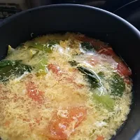 Snapdishの料理写真:青梗菜とトマトのスープ|海歩人さん