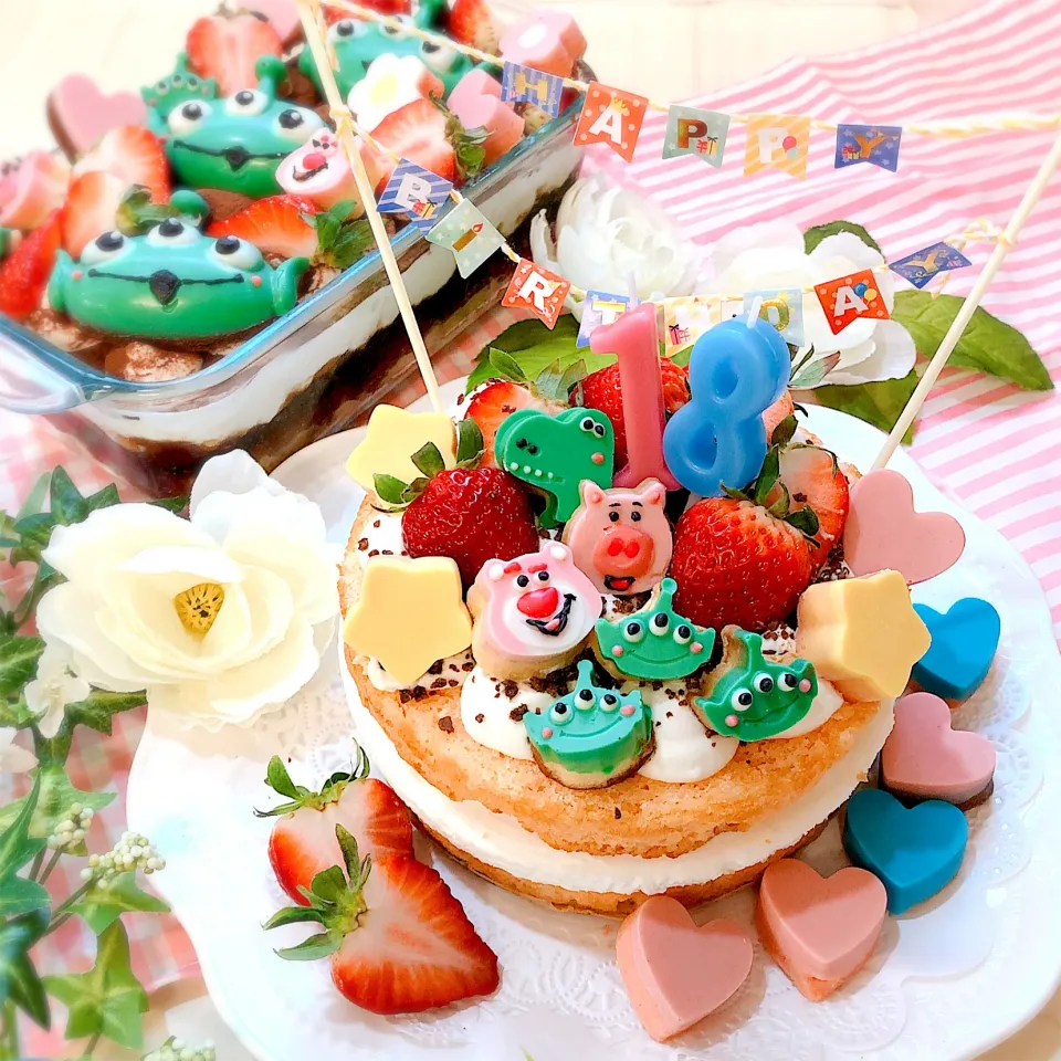 いちごブラウニーのバースデーケーキ🎂|せいこさん