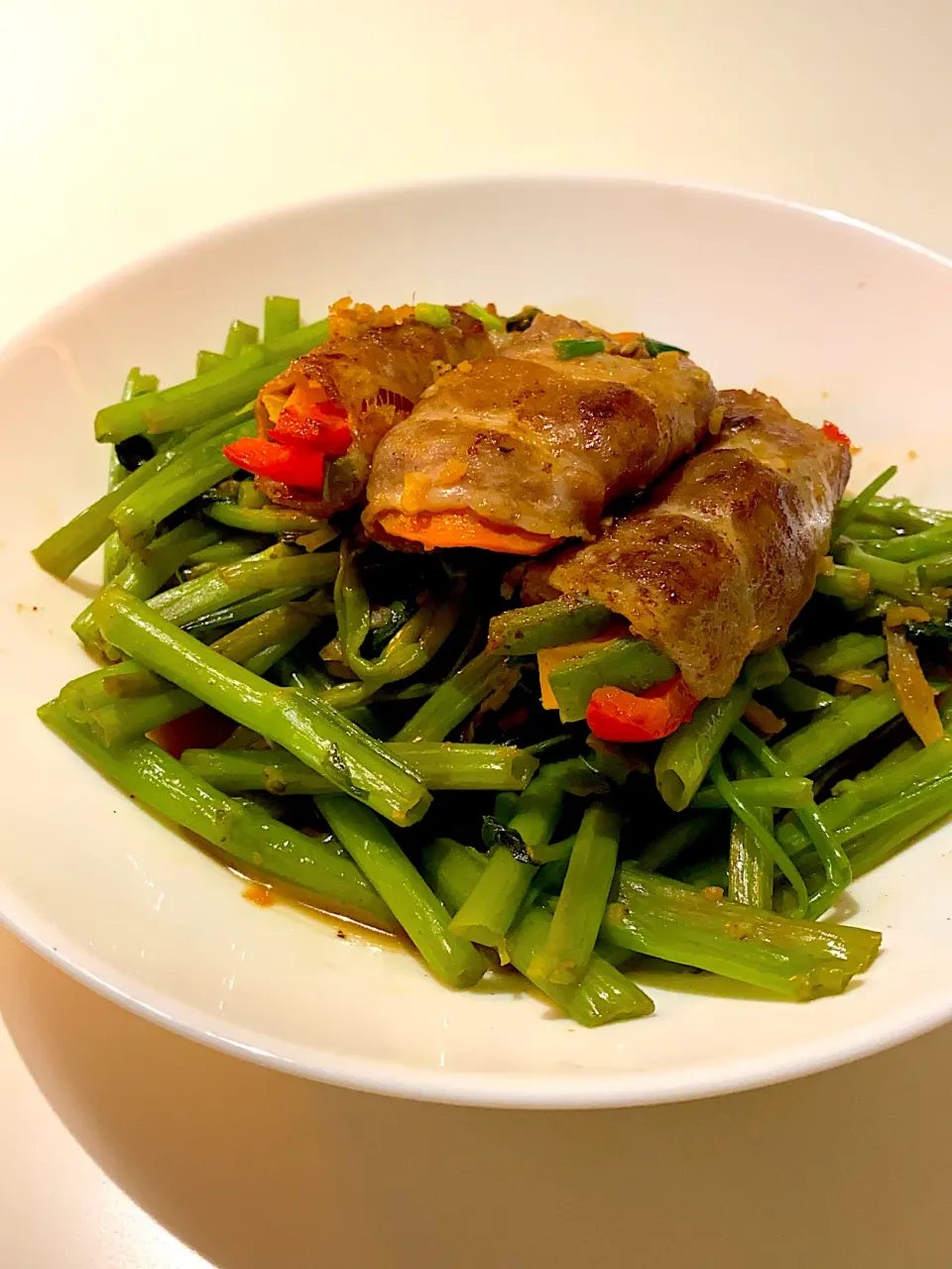 Sliced Pork Rolls with Vegetable x 2|Zhen Zhenさん