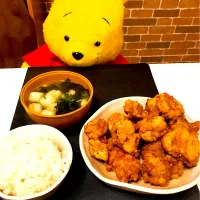 Snapdishの料理写真:もも肉の唐揚げ|tetsuさん