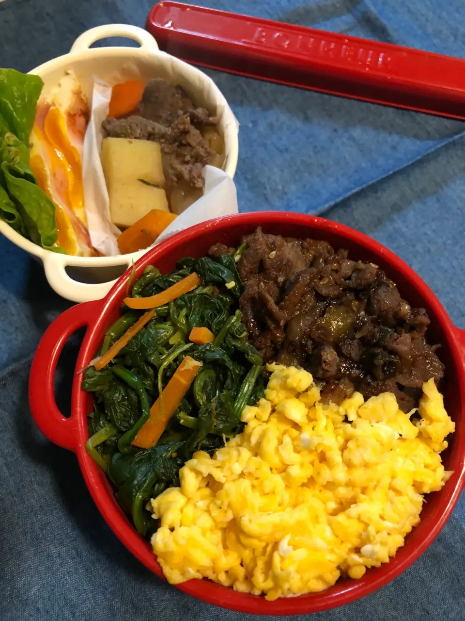 Snapdishの料理写真:先日の旦那のお弁当🍱|ぷーはるひゅうさん