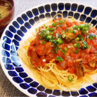 20/02/14  ランチ♪ イワシのトマトソースパスタ