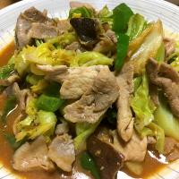 地場産のキャベツで回鍋肉　　　　　　2020.2.15