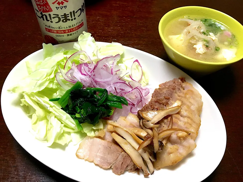 これ！うま‼︎つゆで、蒸し豚バラの晩ご飯|Chiharuさん