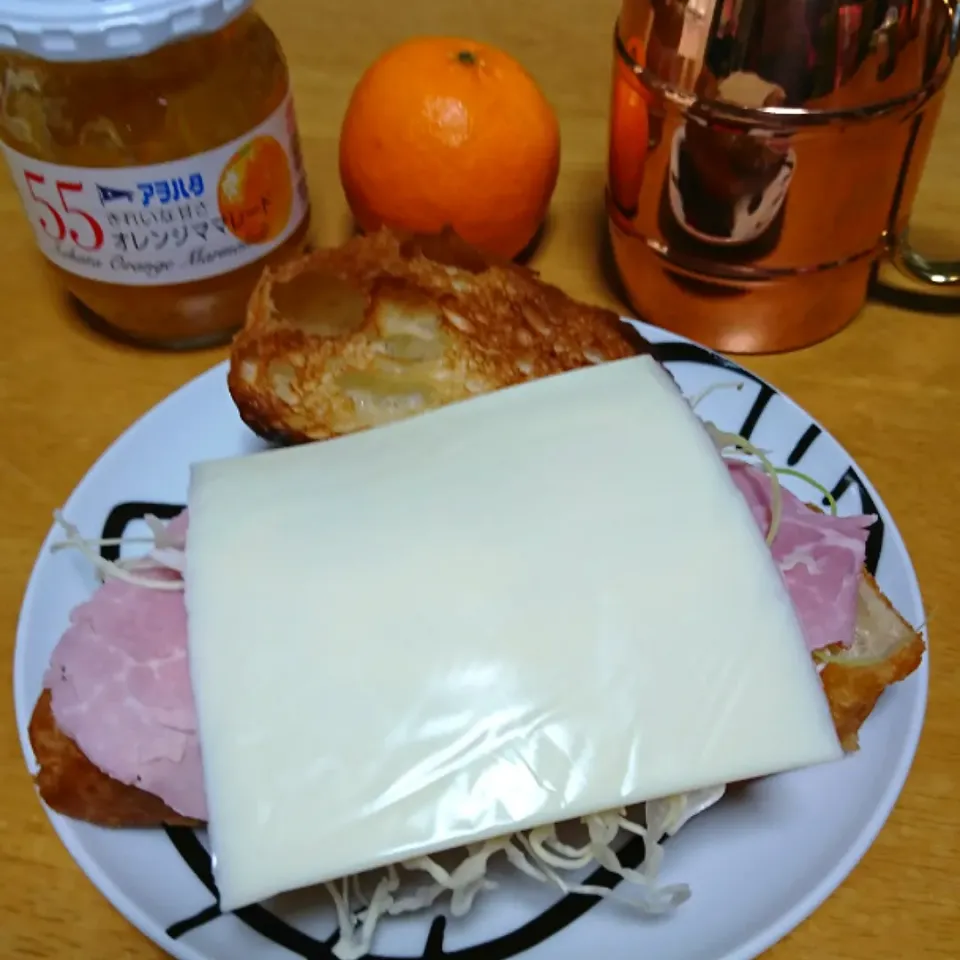 Snapdishの料理写真:朝食🍊|しまだ ちえこさん