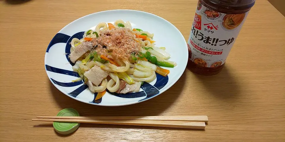 「これ！うま！！つゆ」で焼きうどん|テカチュウさん