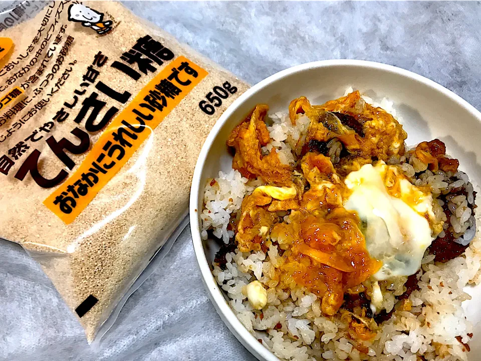 頂いた「ホクレンてんさい糖」を使って、ソースとんかつ玉子とじ丼を頂きました😋🎵👍|ギムレットさん