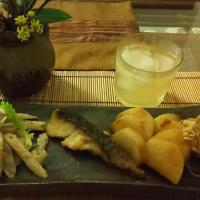 真鱈の照り焼き＆ごぼうペンネサラダ＆山芋てりやき