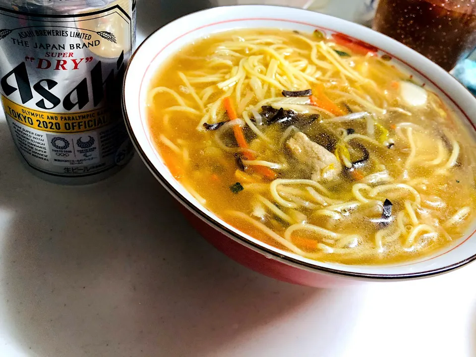 あんかけラーメンとビールで乾杯|hapipupepoさん