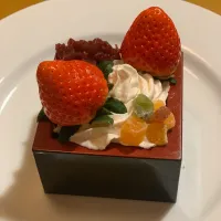 先日のバレンタインデーのデザート🍰|朝日堂さん