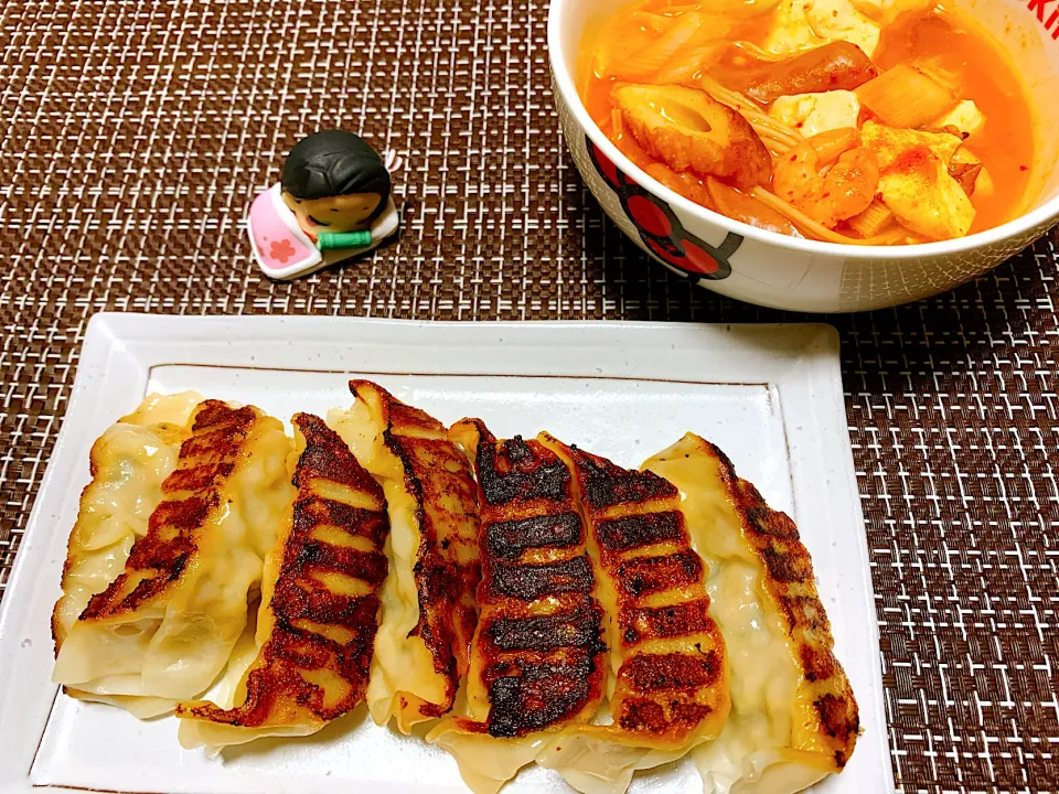 餃子🥟andスンドゥブチゲ🥘|くろねこっく🐈‍⬛さん