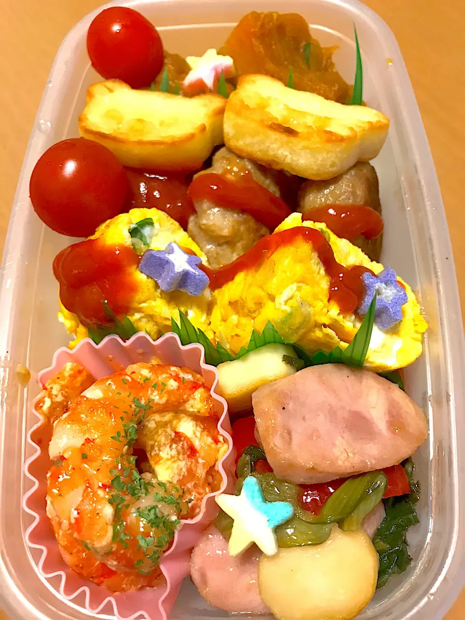 Snapdishの料理写真:今日の息子の　#お弁当🍱|sacchan( ﾐΦﻌΦ)ฅさん