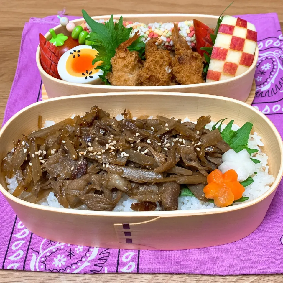 旦那のお弁当1
豚肉とごぼうの時雨煮を乗せてみました^ ^|ヤマネコさん