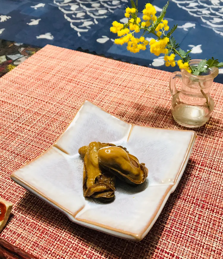 Snapdishの料理写真:牡蠣の佃煮。ちょっと贅沢な僕の一押し牡蠣メニュー。こいつは美味い❣️（≧∇≦）|イチロッタさん