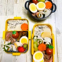 Snapdishの料理写真:ローストビーフのお弁当|mamechanさん