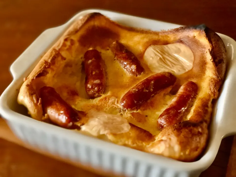 Snapdishの料理写真:トードインザホール　　　　　　　　　Toad in the hole|マユマユさん