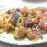 鯵のなめろう😊🍶