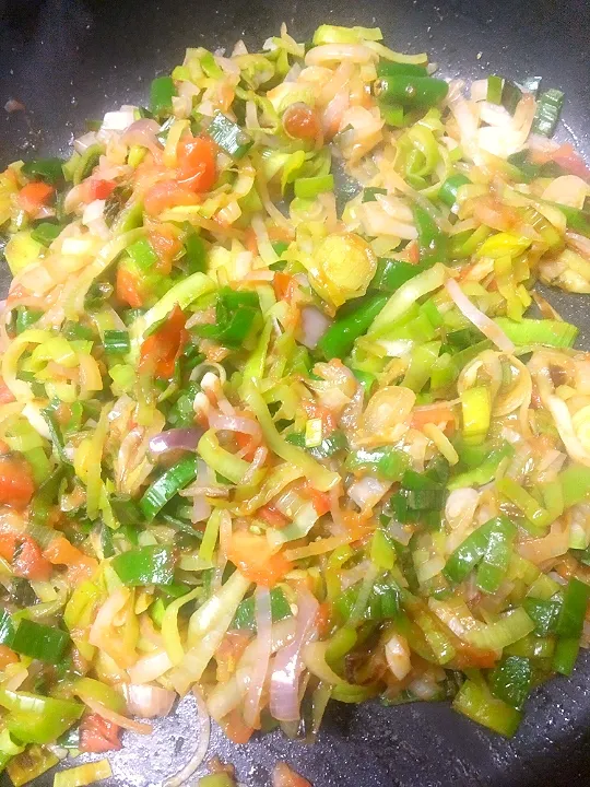 leeks stirfry|hinaさん