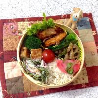 今日のお弁当😊 #わっぱ弁当  #丸弁当  #夫弁当  #地味弁当