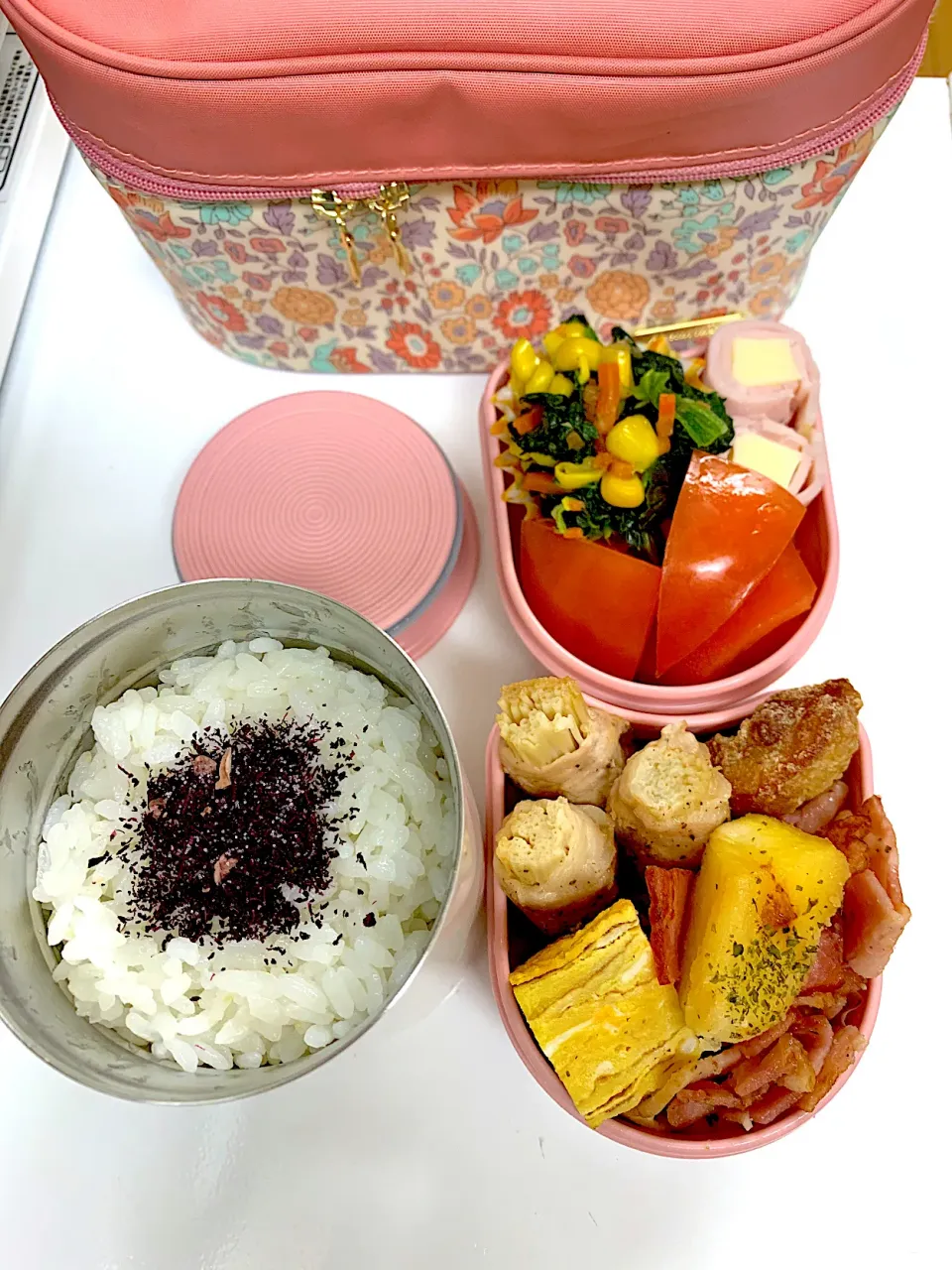 Snapdishの料理写真:2020,2/18 高１娘のお弁当🍱|naoちんさん