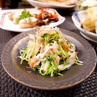 ゆっこさんの料理 玉露園の昆布茶で豆苗とカニカマの昆布茶和え♡