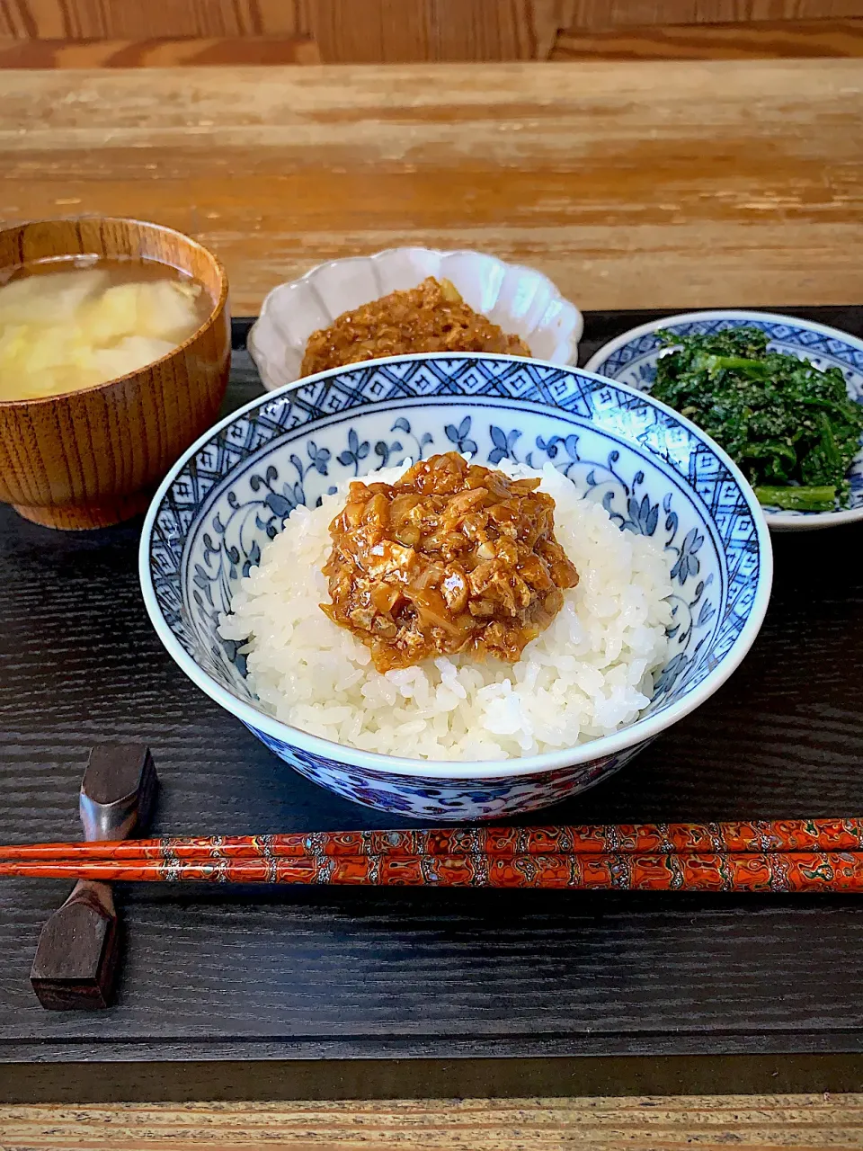 山本真希さんの料理 ✱油揚げの肉味噌風✱
ベジ麻婆奴とベジ麻婆茄子|❁︎na--na❁︎Nさん