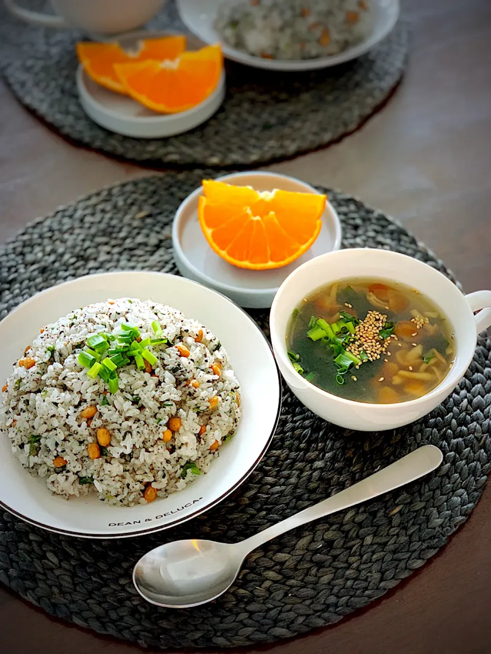 恭子の料理 味覇で♡黒ごま納豆炒飯|恭子さん