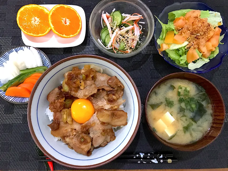 ゆうかりん風豚丼定食|ゆうかさんさん