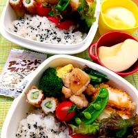 2020 2月19日　高校生息子と旦那弁当