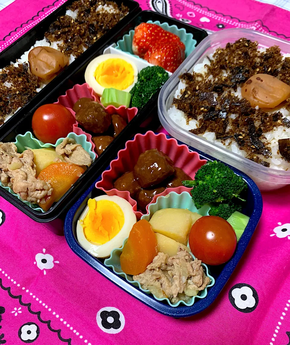 Snapdishの料理写真:旦那さん＆娘のお弁当2/19|iguigupopさん