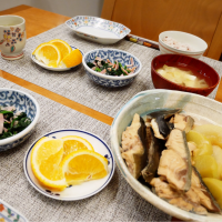 20/02/15 夕飯♪ ぶり大根