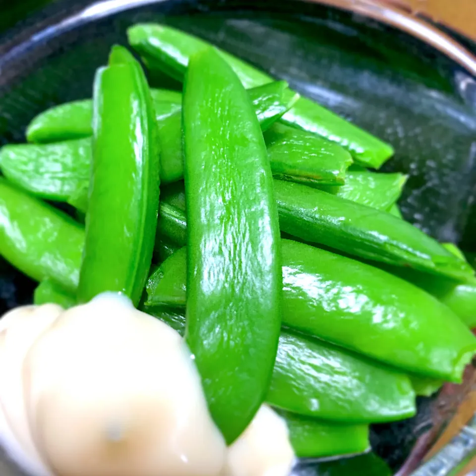 Snapdishの料理写真:#スナップエンドウ #温野菜|たまさん