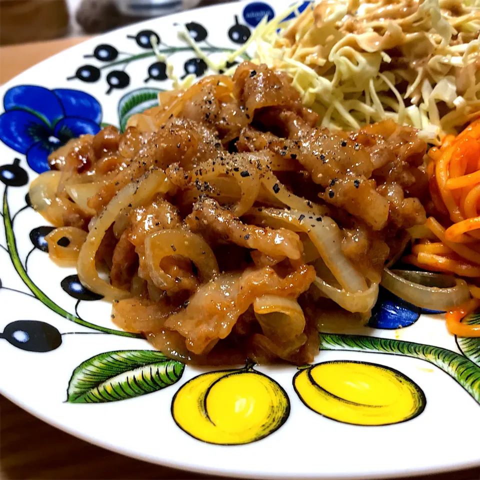 豚肉と玉ねぎのマヨ生姜焼き( ˙灬˙ )🐾❤|さくらさん