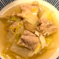 白菜と豚バラのうまつゆ煮