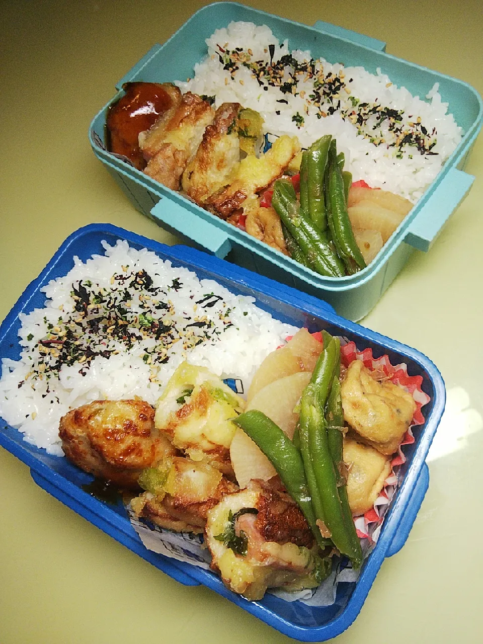 Snapdishの料理写真:2/20 母娘弁当|けろよんさん